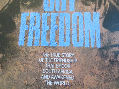 CRY FREEDOM US ONE SHEET ROLLED POSTER KEVIN KLINE DENZEL WASHINGTON 1987 Rendezvous Cinema Movie posters