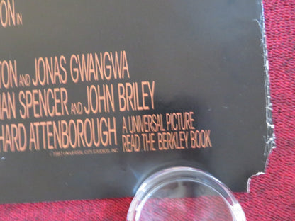 CRY FREEDOM US ONE SHEET ROLLED POSTER KEVIN KLINE DENZEL WASHINGTON 1987 Rendezvous Cinema Movie posters