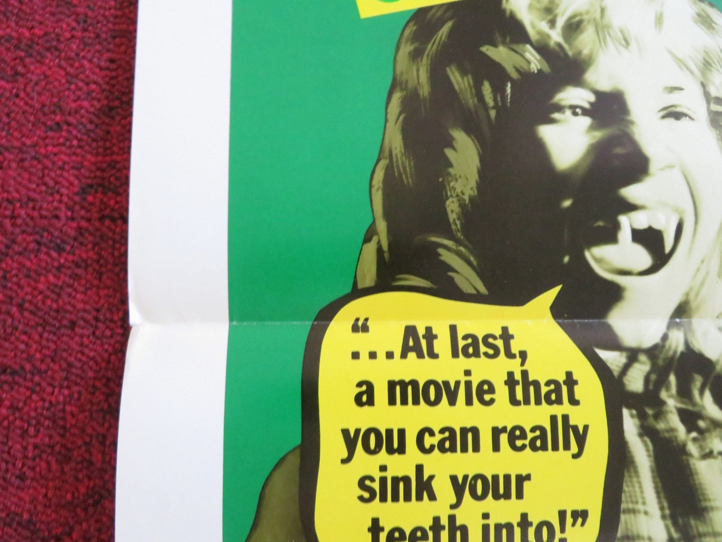 CRYPT OF THE LIVING DEAD US TRI FOLDED ONE SHEET ROLLED POSTER ANDREW PINE 1973 Rendezvous Cinema Movie posters