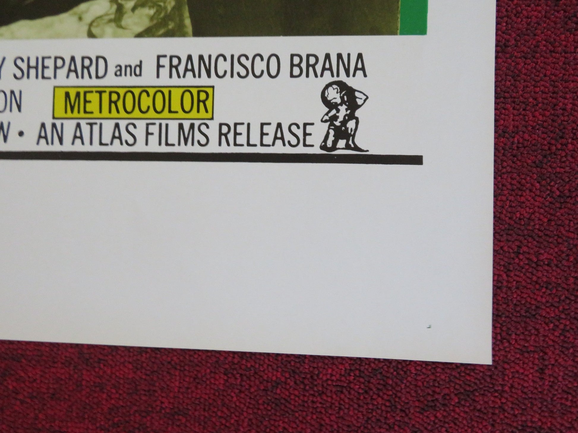 CRYPT OF THE LIVING DEAD US TRI FOLDED ONE SHEET ROLLED POSTER ANDREW PINE 1973 Rendezvous Cinema Movie posters