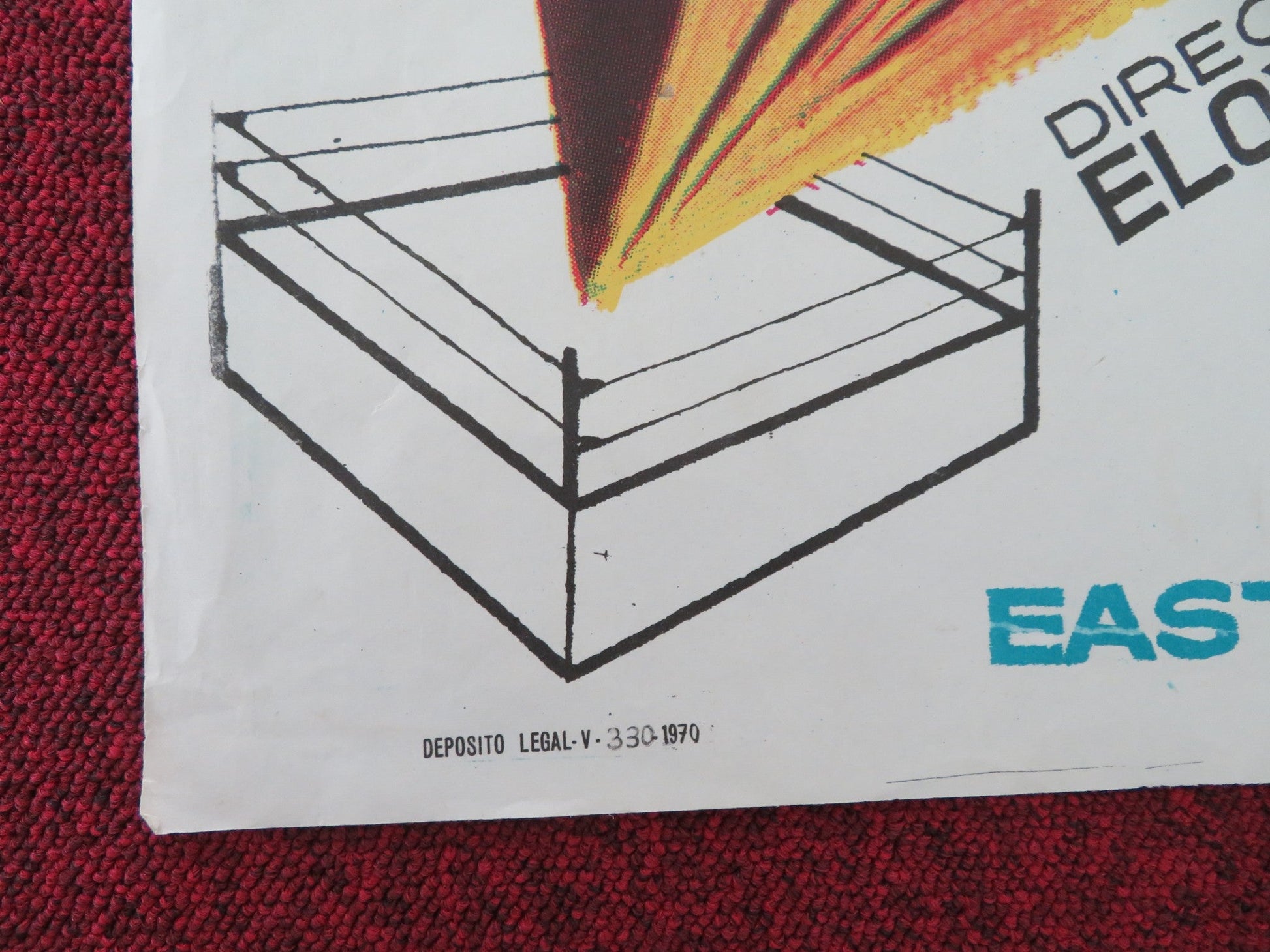 CUADRILATERO SPANISH POSTER ROLLED JOSE LEGRA JOSE MARIA PRADA 1970 Movie posters