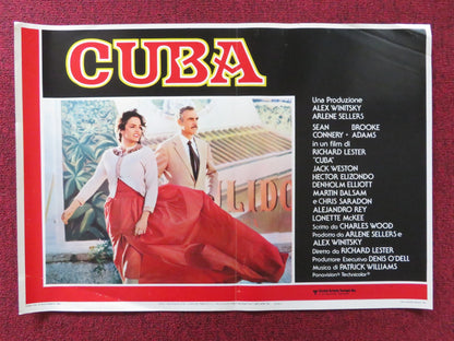 CUBA - A ITALIAN FOTOBUSTA POSTER SEAN CONNERY BROOKE ADAMS 1979 Rendezvous Cinema Movie posters