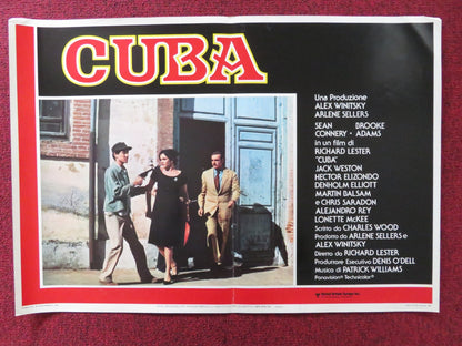 CUBA - C ITALIAN FOTOBUSTA POSTER SEAN CONNERY BROOKE ADAMS 1979 Rendezvous Cinema Movie posters