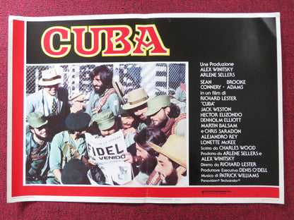 CUBA - G ITALIAN FOTOBUSTA POSTER SEAN CONNERY BROOKE ADAMS 1979 Rendezvous Cinema Movie posters