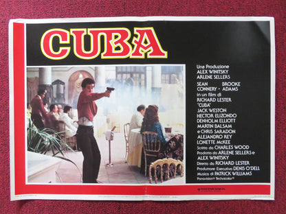 CUBA - H ITALIAN FOTOBUSTA POSTER SEAN CONNERY BROOKE ADAMS 1979 Rendezvous Cinema Movie posters