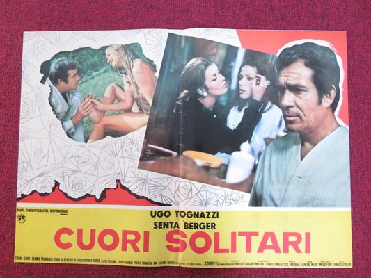 CUORI SOLITARI - A ITALIAN FOTOBUSTA POSTER UGO TOGNAZZI SENTA BERGER 1970 Rendezvous Cinema Movie posters