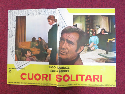 CUORI SOLITARI - C ITALIAN FOTOBUSTA POSTER UGO TOGNAZZI SENTA BERGER 1970 Rendezvous Cinema Movie posters
