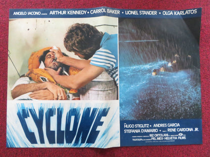 CYCLONE - B ITALIAN FOTOBUSTA POSTER ARTHUR KENNEDY CARROL BAKER 1978 Rendezvous Cinema Movie posters