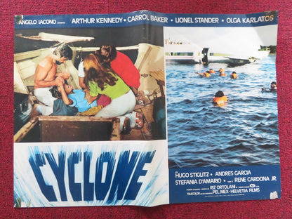 CYCLONE - C ITALIAN FOTOBUSTA POSTER ARTHUR KENNEDY CARROL BAKER 1978 Rendezvous Cinema Movie posters