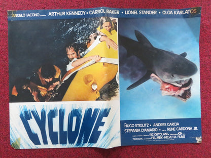 CYCLONE - D ITALIAN FOTOBUSTA POSTER ARTHUR KENNEDY CARROL BAKER 1978 Rendezvous Cinema Movie posters