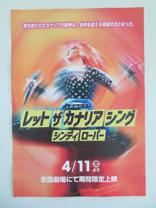 CYNDI LAUPER: LET THE CANARY SING JAPANESE CHIRASHI (B5) POSTER LAUPER 2023 Movie posters