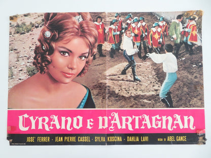 CYRANO AND D'ARTAGNAN ITALIAN FOTOBUSTA POSTER JOSE FERRER SYLVA KOSCINA 1964 Movie posters