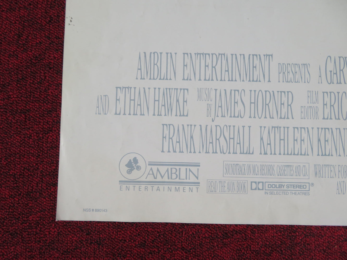 DAD - B FOLDED US ONE SHEET POSTER JACK LEMMON TED DANSON 1989 Rendezvous Cinema Movie posters