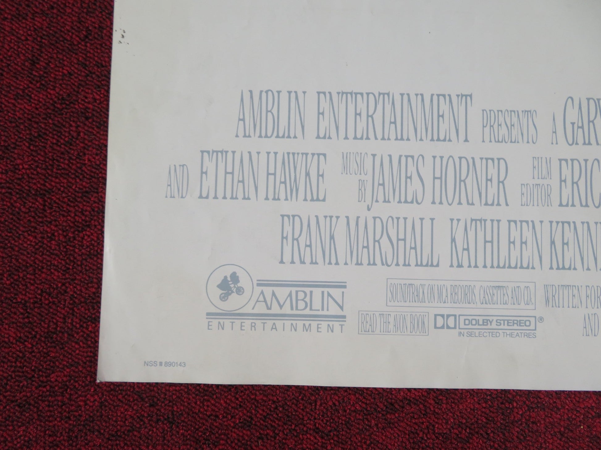 DAD - B FOLDED US ONE SHEET POSTER JACK LEMMON TED DANSON 1989 Rendezvous Cinema Movie posters