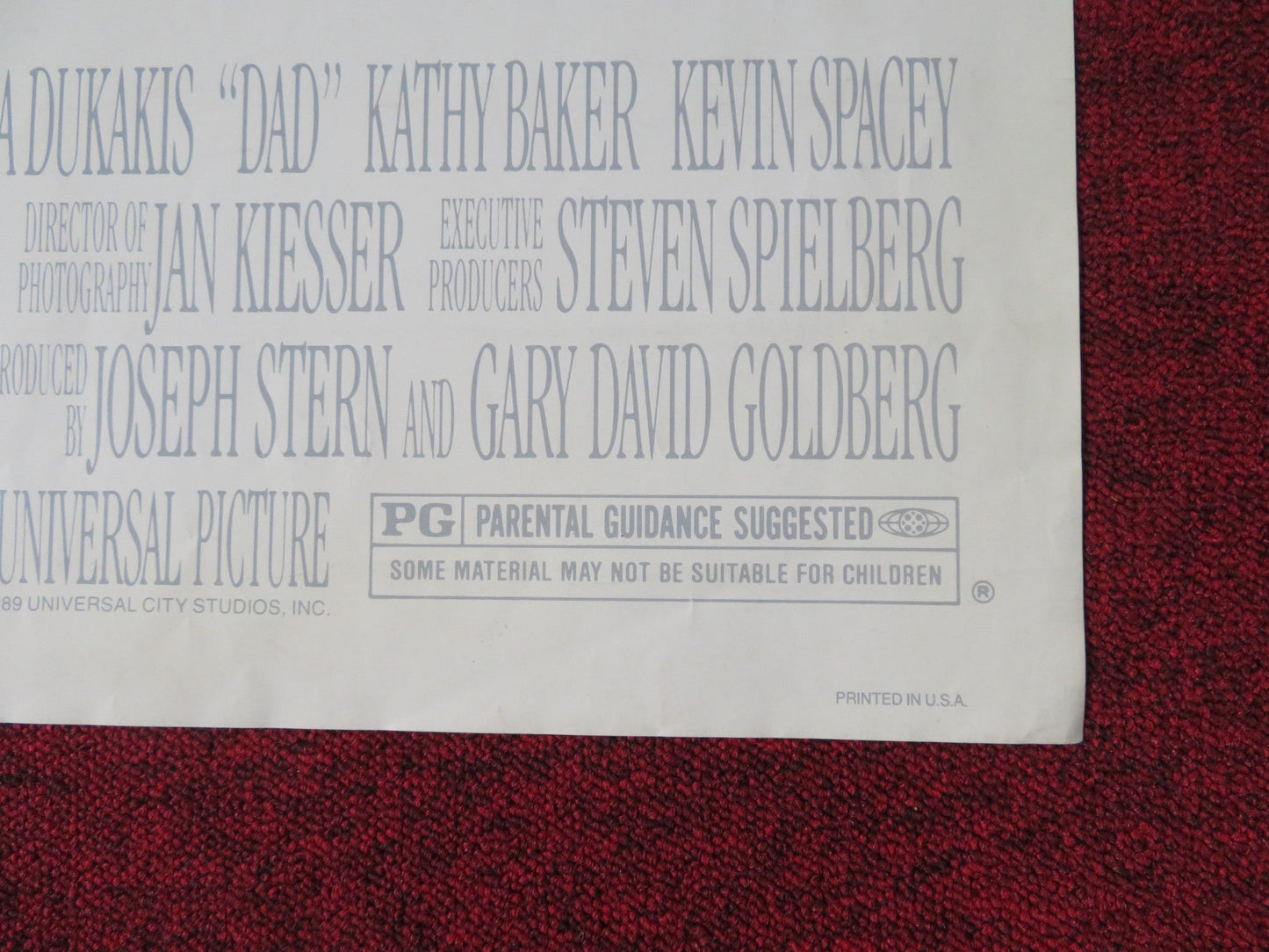 DAD - B FOLDED US ONE SHEET POSTER JACK LEMMON TED DANSON 1989 Rendezvous Cinema Movie posters