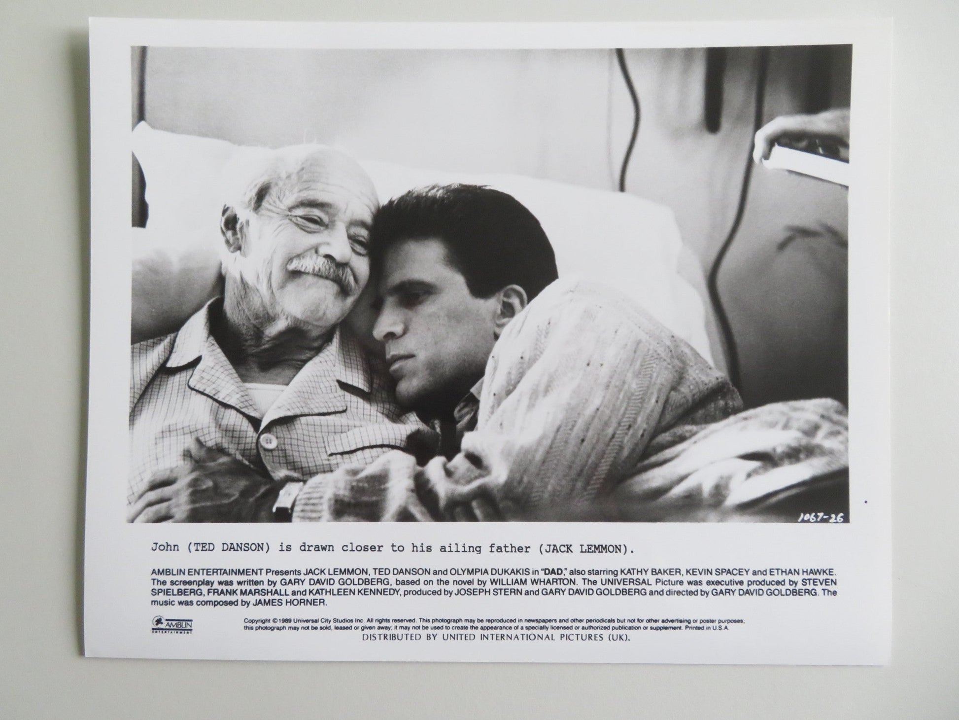 DAD - B MOVIE STILL PHOTO LOT OF 3 JACK LEMMON TED DANSON 1989 Movie posters