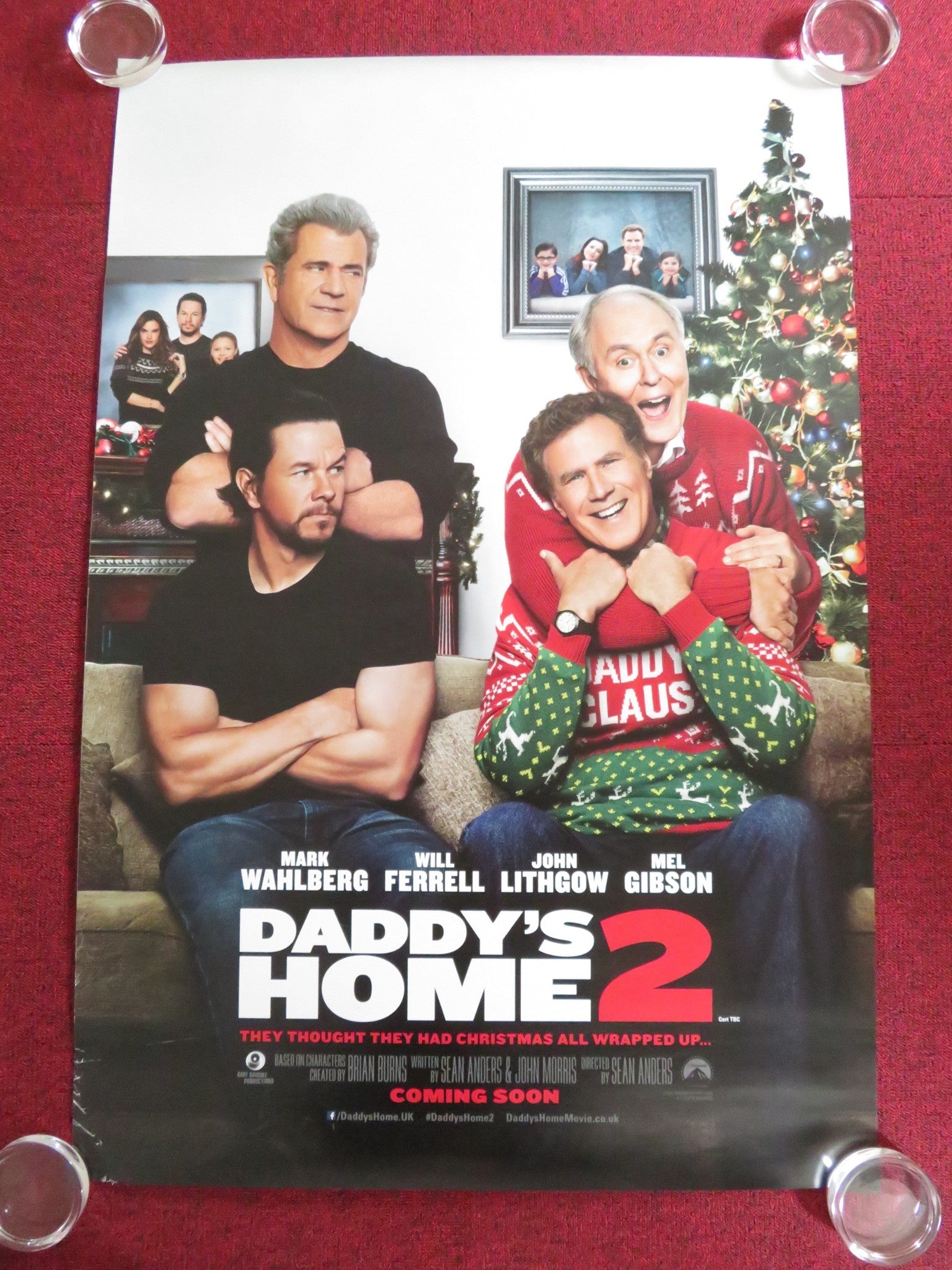 DADDY'S HOME 2 US ONE SHEET ROLLED POSTER WILL FERRELL MARK WAHLBERG 2017 Rendezvous Cinema Movie posters