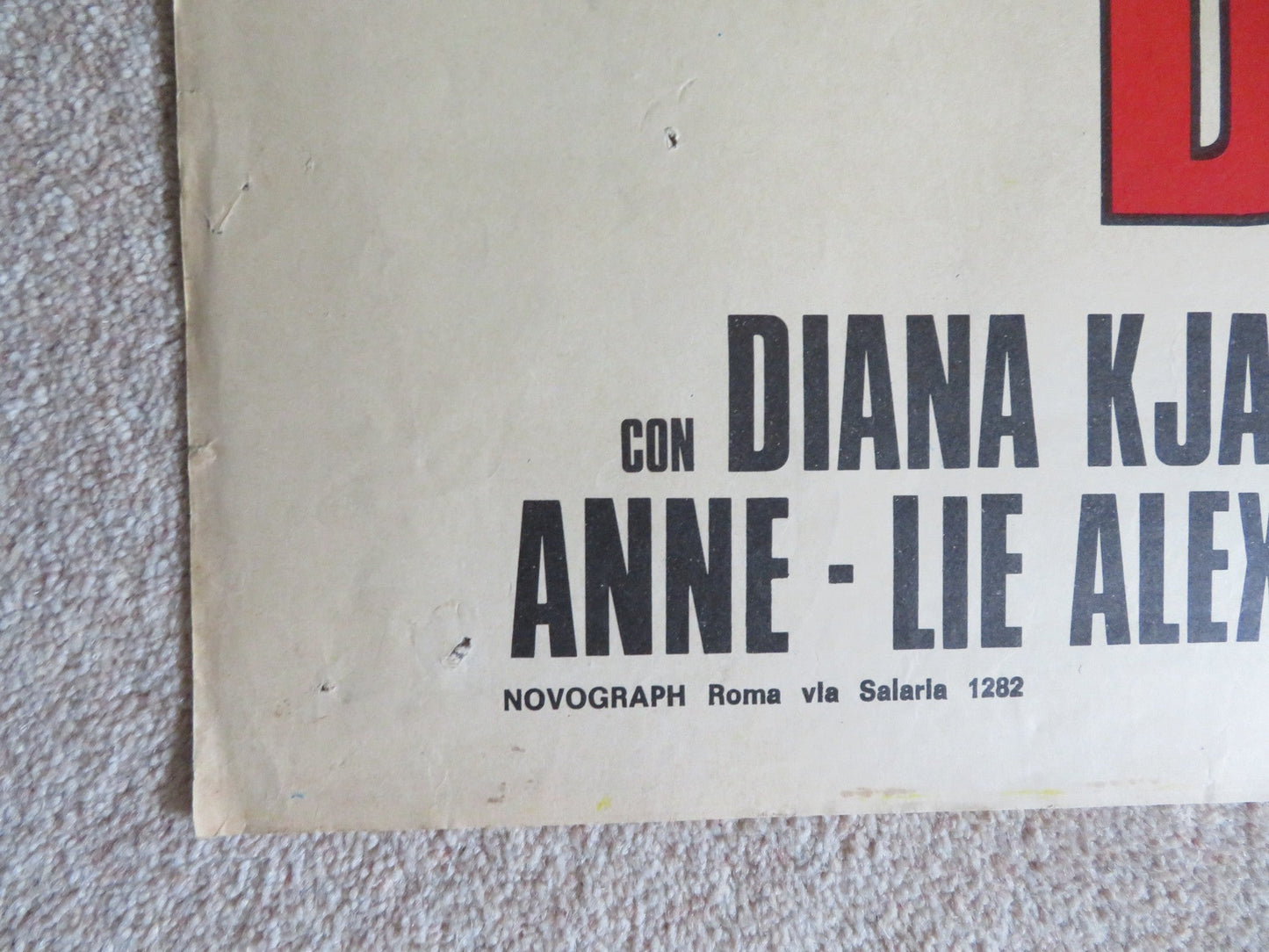 DAGMAR'S HOT PANTS, INC ITALIAN 2 FOGLIO POSTER DIANA KJAER ROBERT STRAUSS 1971 Rendezvous Cinema Movie posters