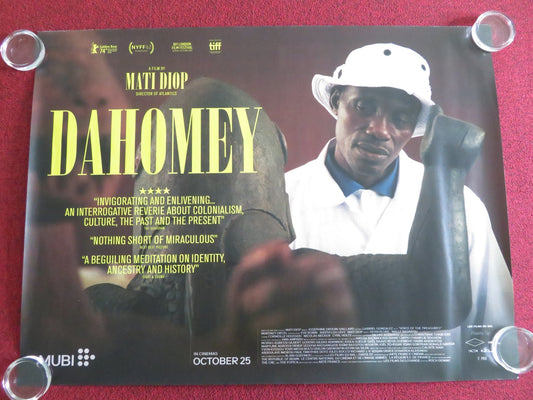 Dahomey UK QUAD ROLLED POSTER LUCRECE HOUGBELO PARFAIT VAIAYINON 2024 Movie posters