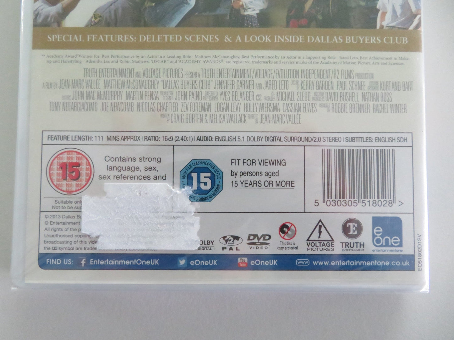 DALLAS BUYERS CLUB (DVD) MATTHEW MCCONAUGHEY JARED LETO 2013 REGION 2 Movie posters