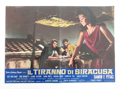 DAMON AND PYTHIAS - D ITALIAN FOTOBUSTA POSTER GUY WILLIAMS DON BURNETT 1962 Movie posters
