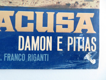 DAMON AND PYTHIAS - E ITALIAN FOTOBUSTA POSTER GUY WILLIAMS DON BURNETT 1962 Movie posters