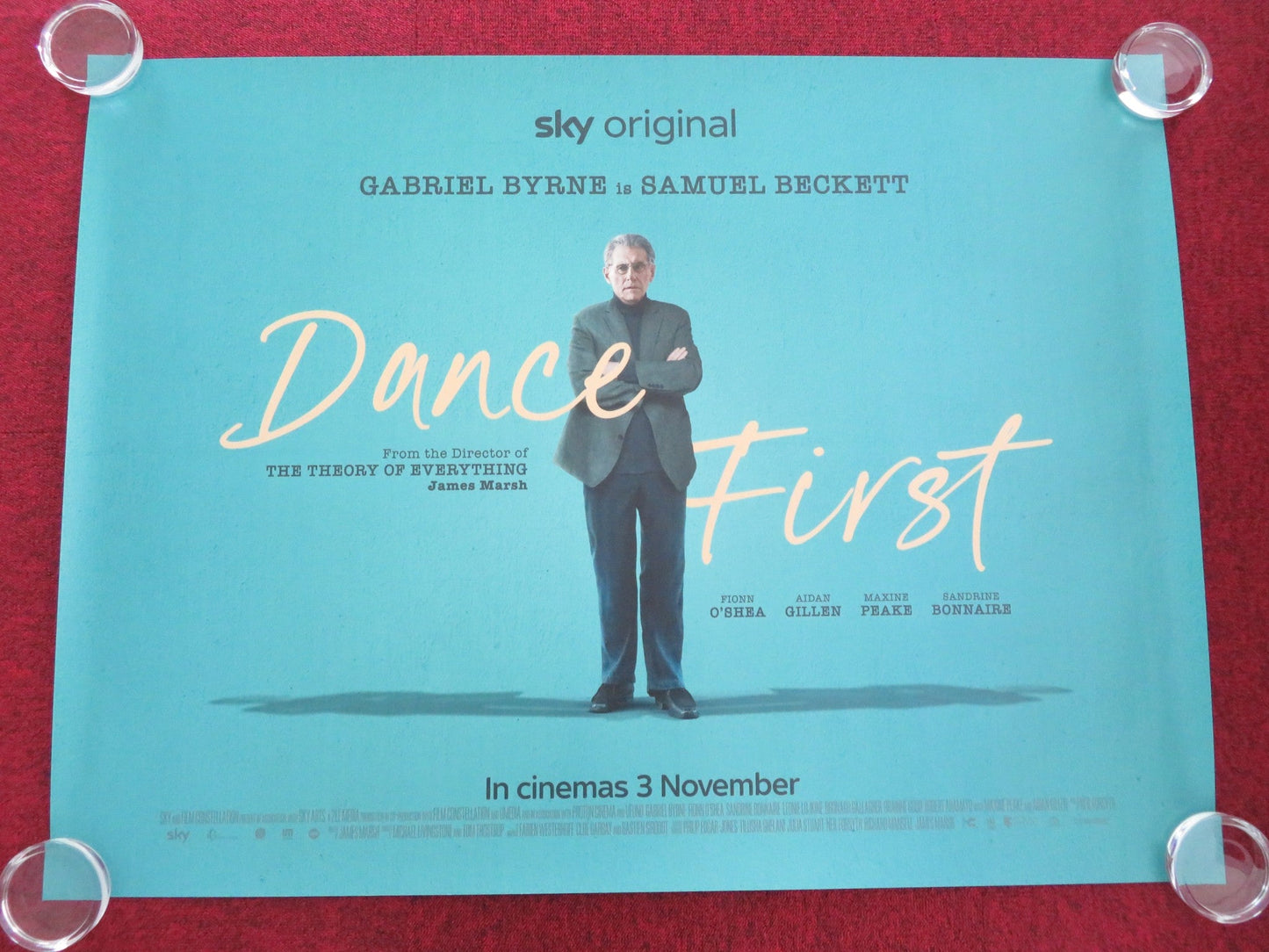 DANCE FIRST UK QUAD ROLLED POSTER AIDEN GILLAN GABRIEL BYRNE 2023 Movie posters