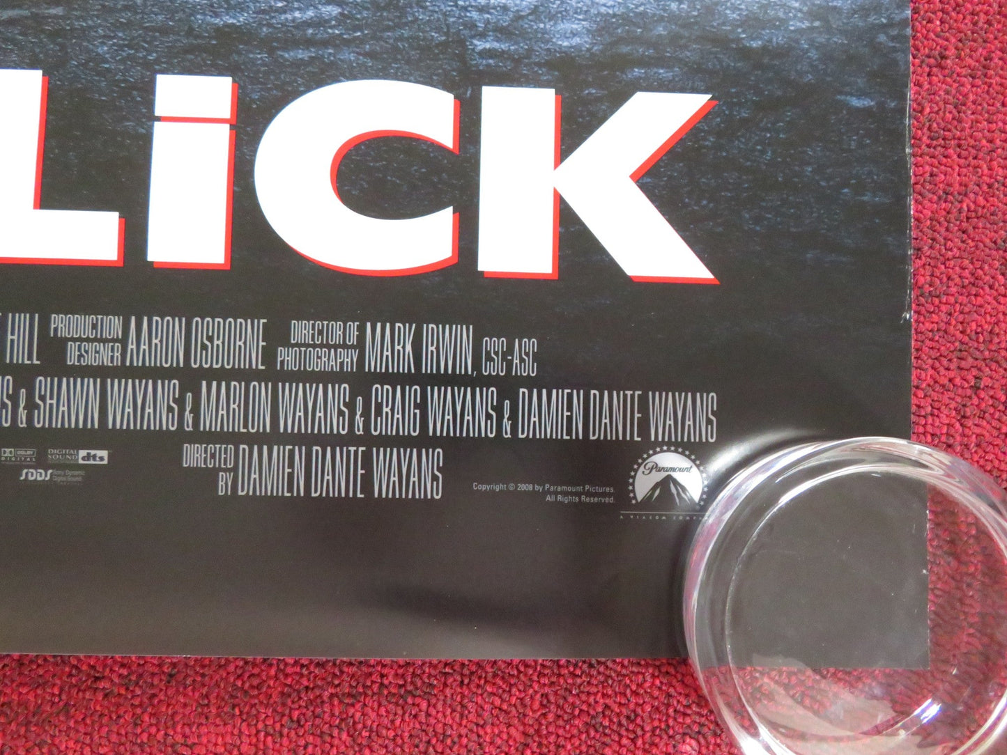 DANCE FLICK US ONE SHEET ROLLED POSTER SHOSHANA DAMON WAYANS JR. 2009 Rendezvous Cinema Movie posters