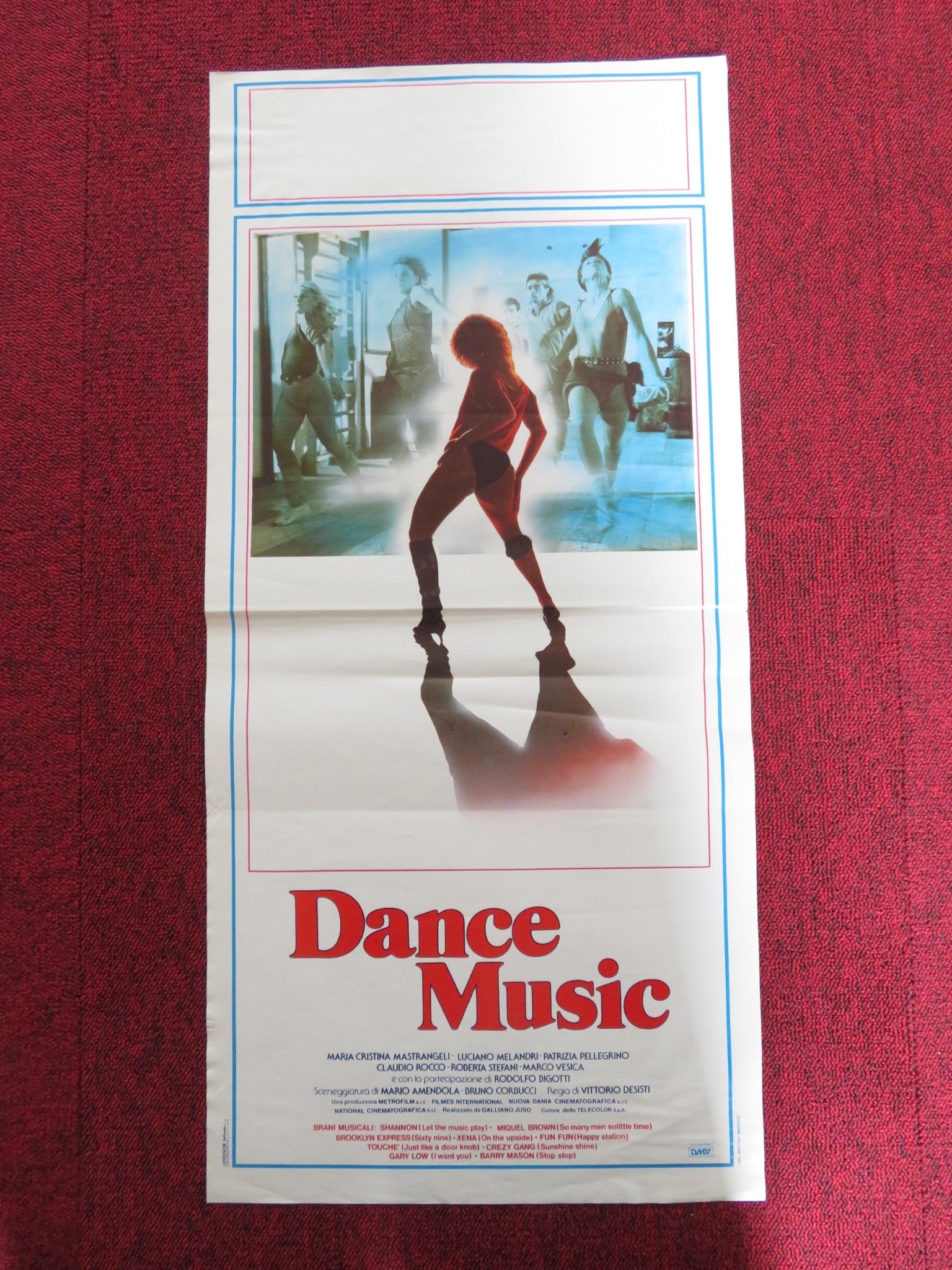 DANCE MUSIC ITALIAN LOCANDINA POSTER MARIA CRISTINA MASTRANGELI 1984 Rendezvous Cinema Movie posters