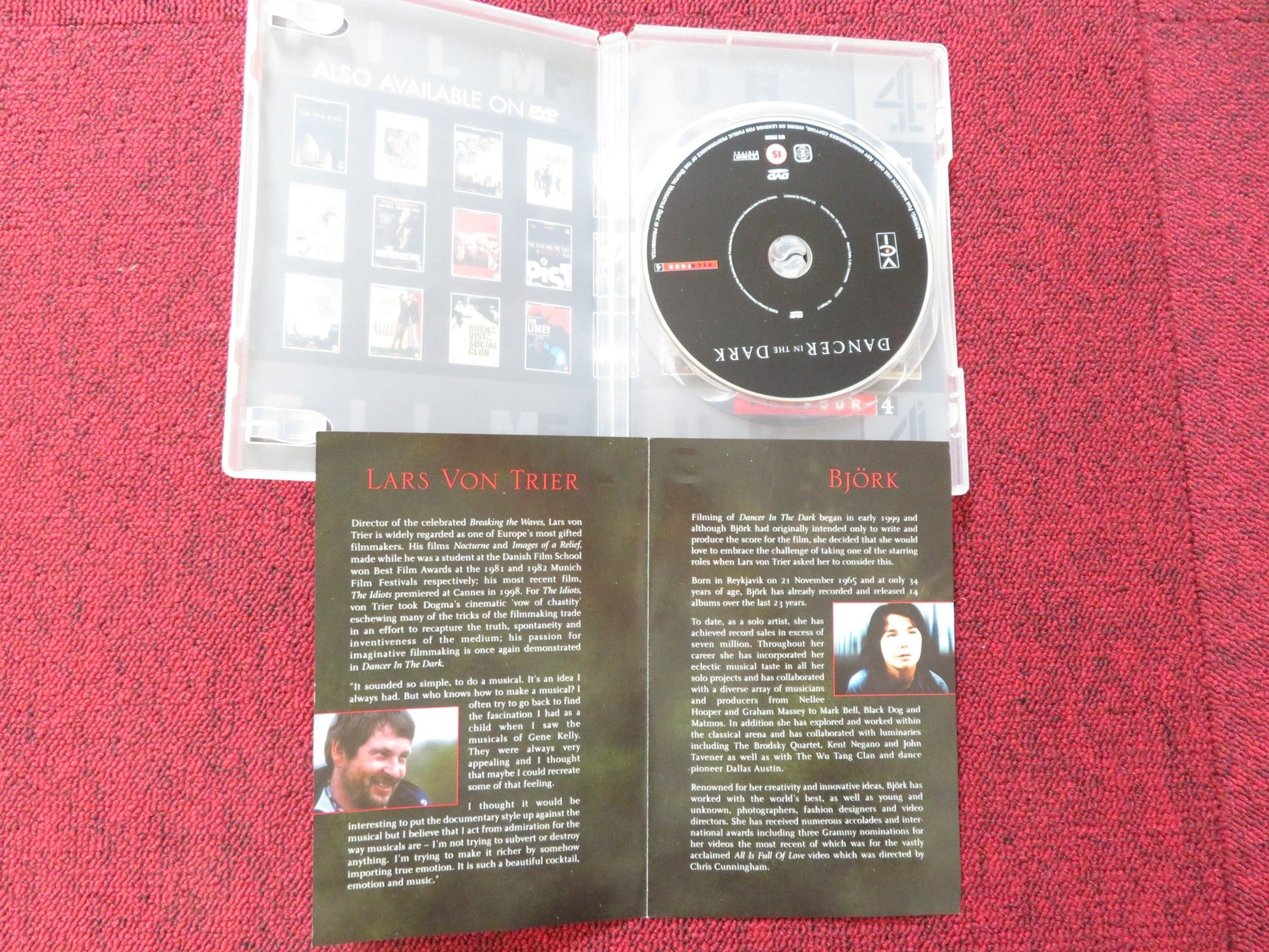 DANCER IN THE DARK (DVD) BJORK CATHERINE DENEUVE 2000 REGION 2 Rendezvous Cinema Movie posters