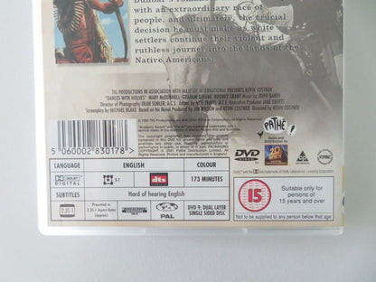 DANCES WITH WOLVES (DVD) KEVIN COSTNER MARY MCDONNELL G. GREENE 1990 REGION 2 - Rendezvous Cinema