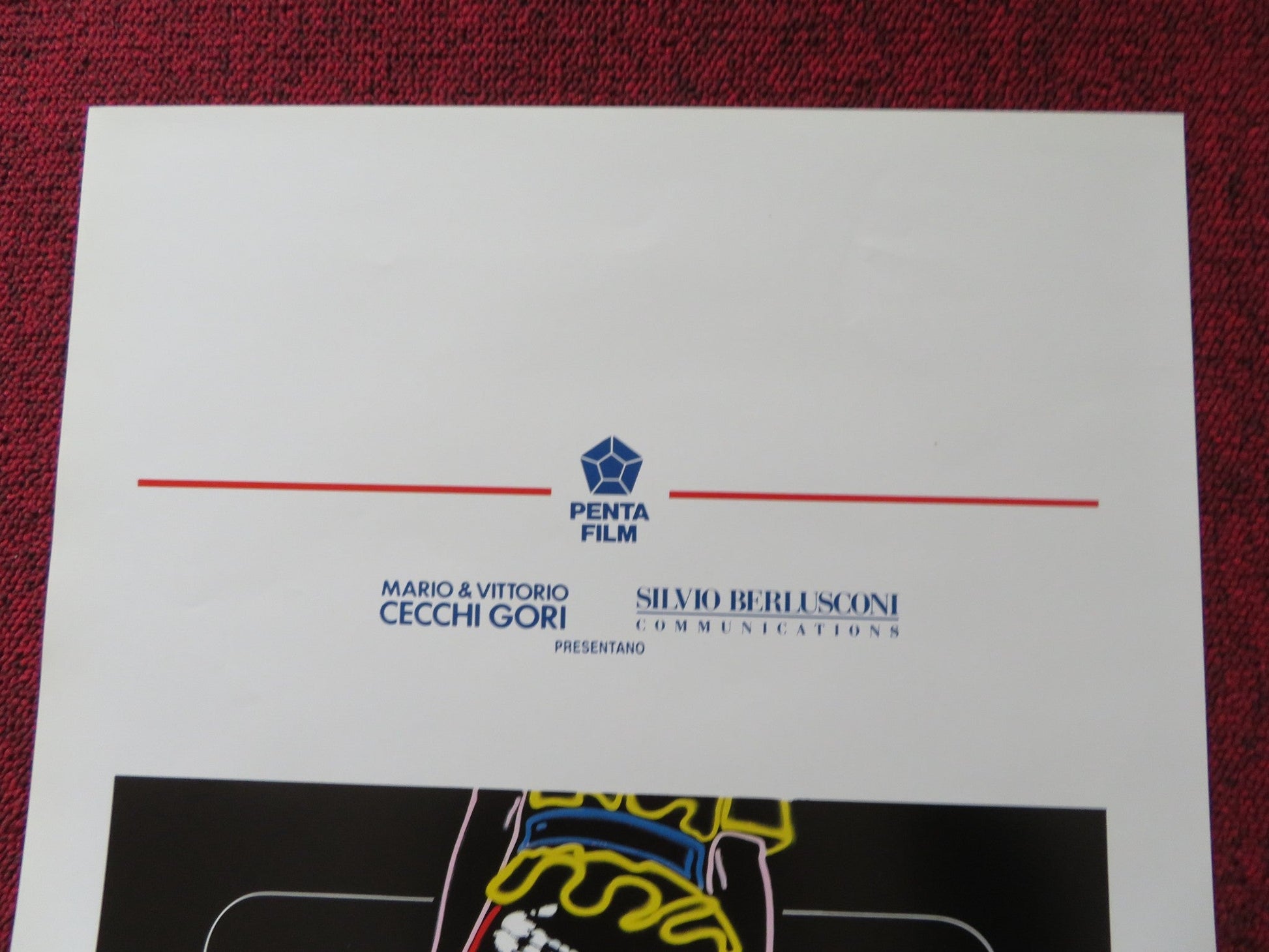 DANCIN' THRU THE DARK ITALIAN LOCANDINA POSTER CLAIRE HACKETT CON O'NEAL 1991 Rendezvous Cinema Movie posters