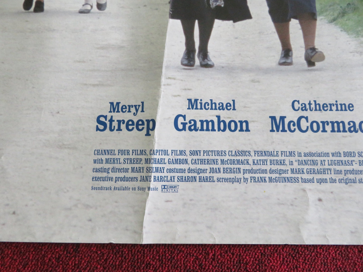 DANCING AT LUGHNASA UK QUAD ROLLED POSTER MERYL STREEP MICHAEL GAMBON 1998 Movie posters