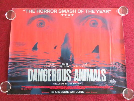 DANGEROUS ANIMALS UK QUAD ROLLED POSTER HASSIE HARRISON JAI COURTNEY 2025 Movie posters