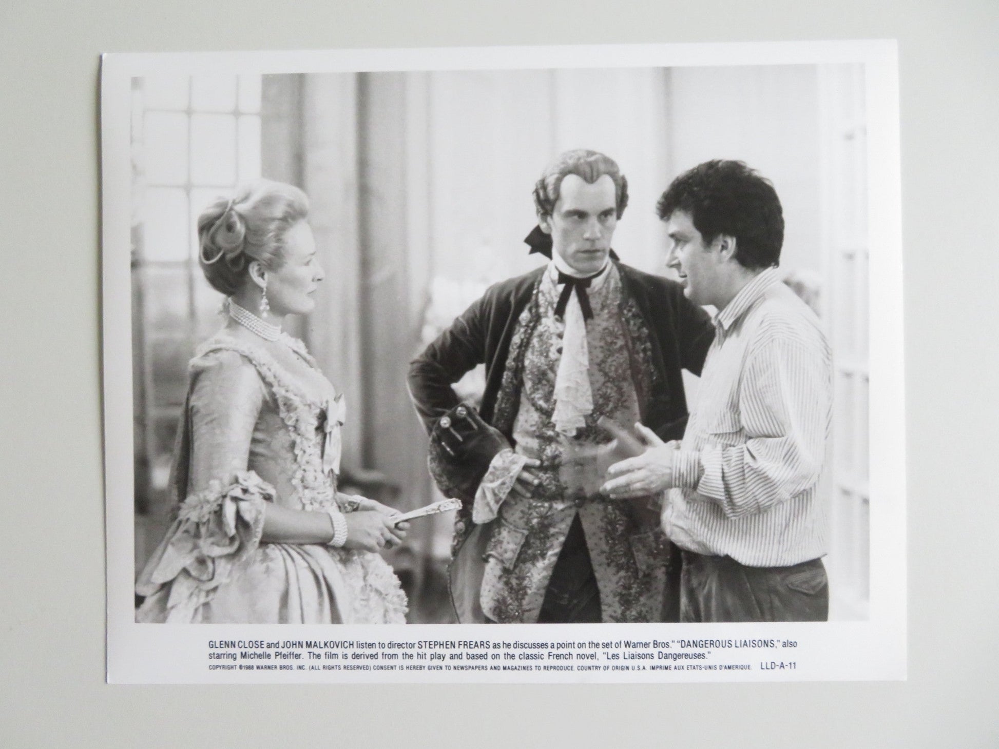 DANGEROUS LIAISONS - A MOVIE STILL PHOTO LOT OF 10 JOHN MALKOVICH PFEIFFER 1988 - Rendezvous Cinema