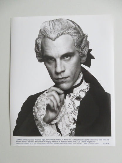 DANGEROUS LIAISONS - A MOVIE STILL PHOTO LOT OF 10 JOHN MALKOVICH PFEIFFER 1988 - Rendezvous Cinema