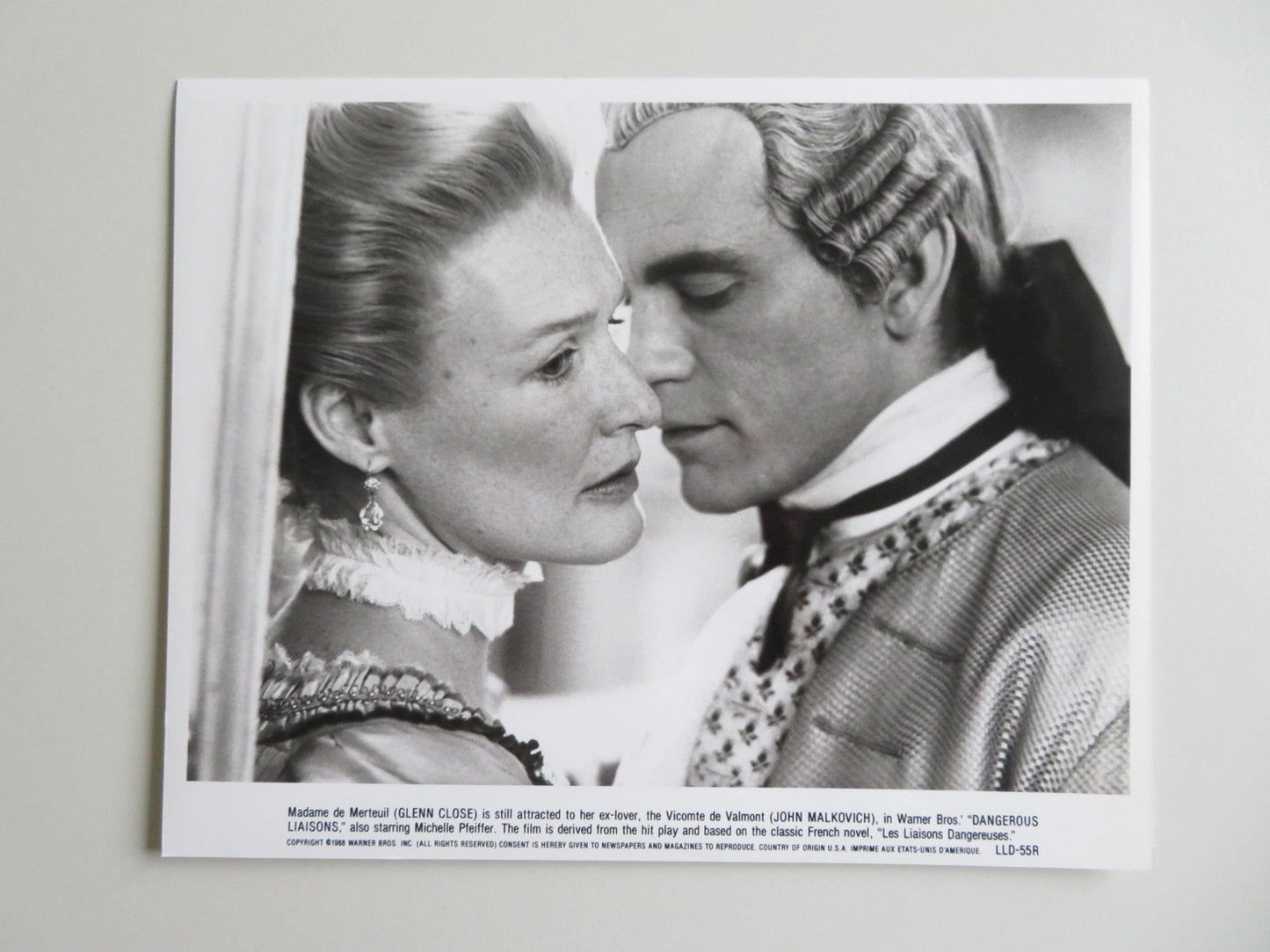 DANGEROUS LIAISONS - A MOVIE STILL PHOTO LOT OF 10 JOHN MALKOVICH PFEIFFER 1988 - Rendezvous Cinema