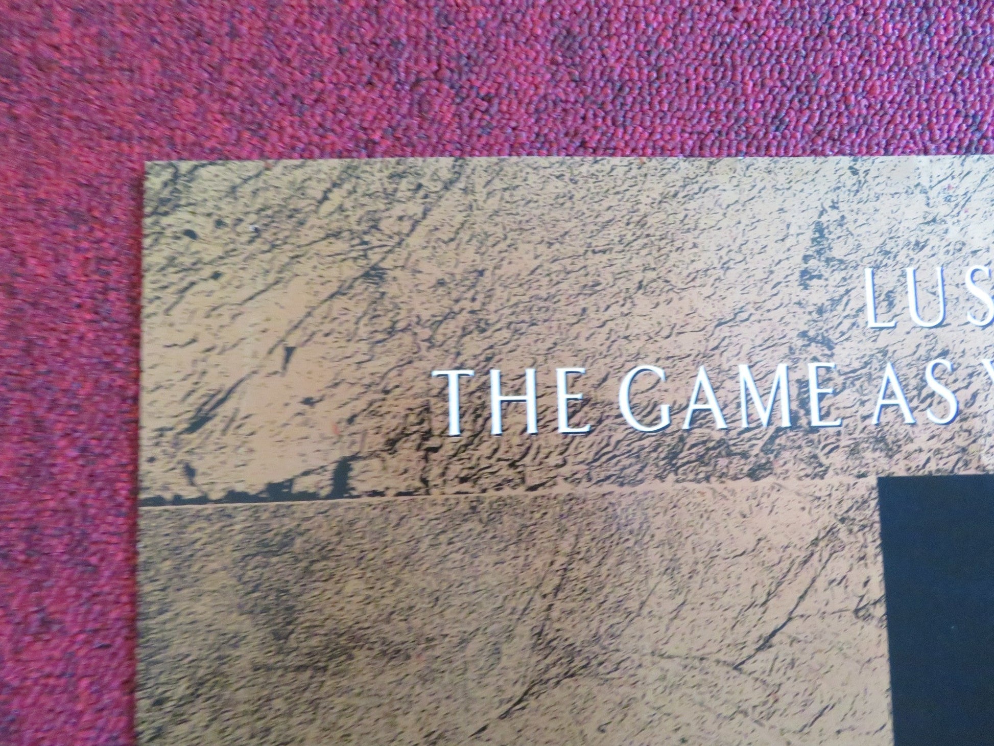 DANGEROUS LIAISONS FOLDED US ONE SHEET POSTER GLENN CLOSE JOHN MALKOVICH 1988 Rendezvous Cinema Movie posters