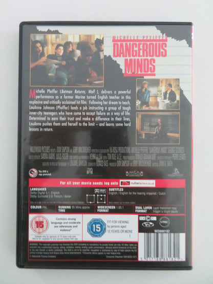 DANGEROUS MINDS (DVD) MICHELLE PFEIFFER GEORGE DZUNDZA 1995 REGION 2 Movie posters