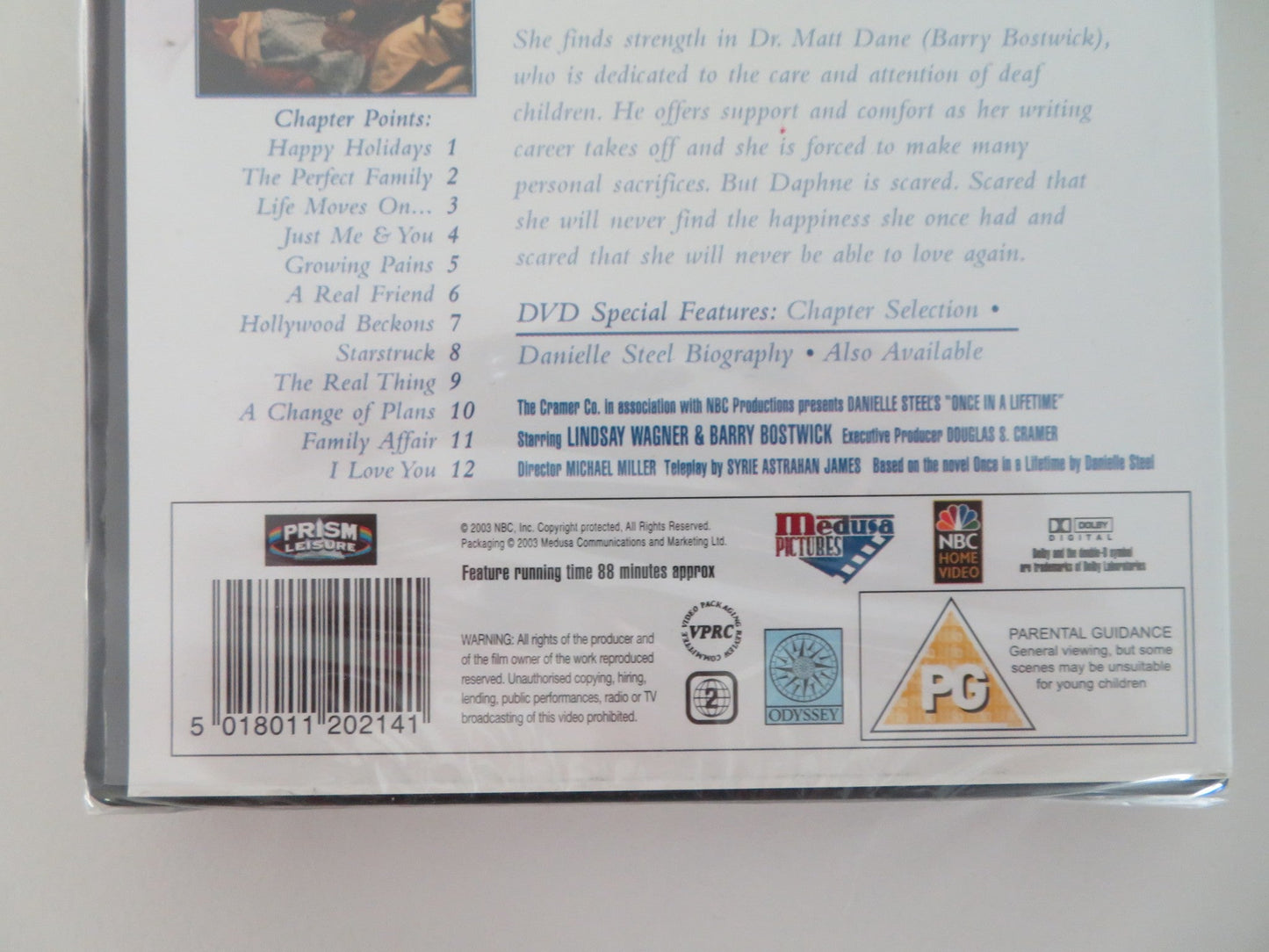 DANIELLE STEEL'S ONCE IN A LIFETIME (DVD) LINDSAY WAGNER 1994 REGION 2 Movie posters