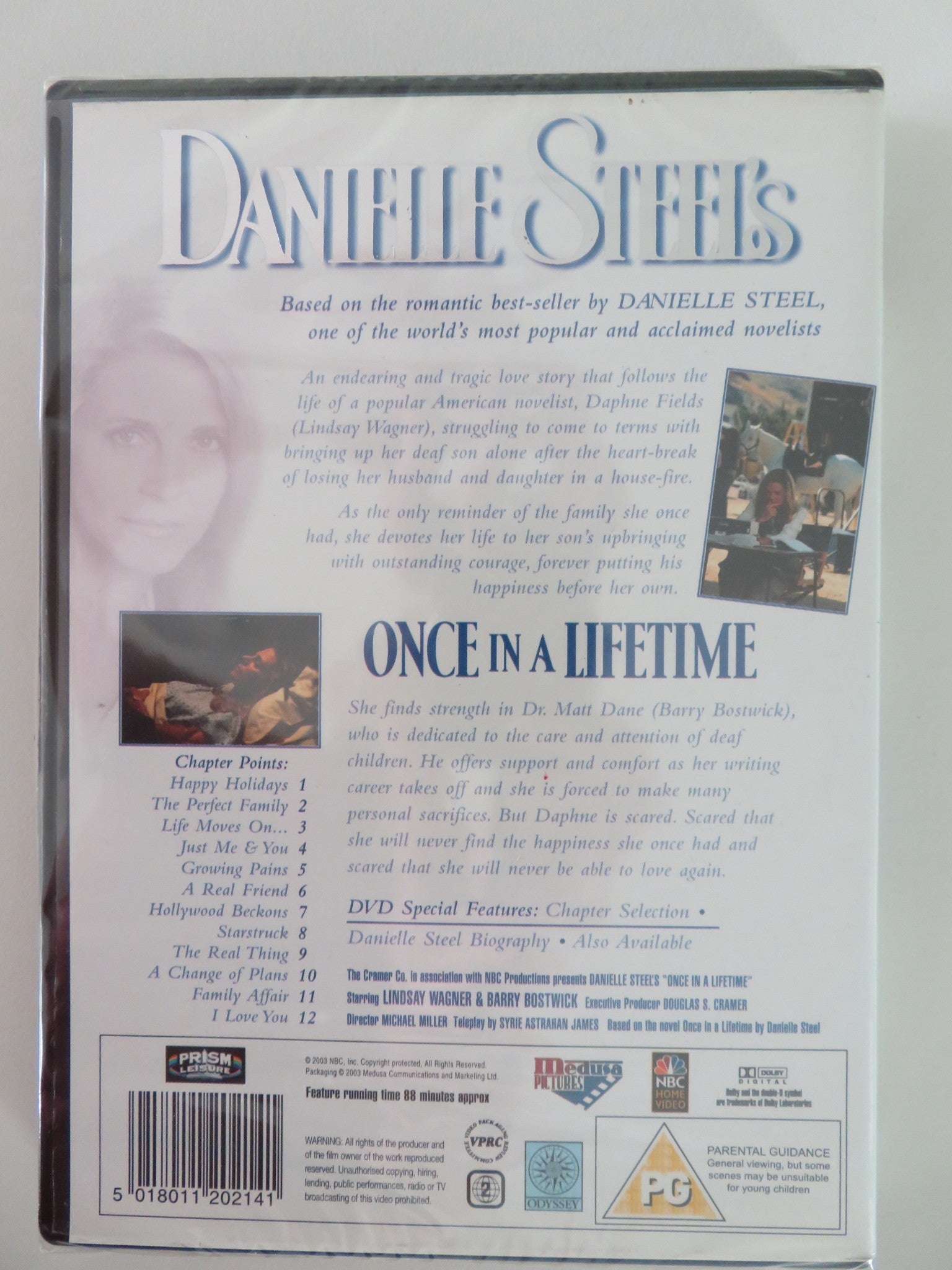 DANIELLE STEEL'S ONCE IN A LIFETIME (DVD) LINDSAY WAGNER 1994 REGION 2 Movie posters