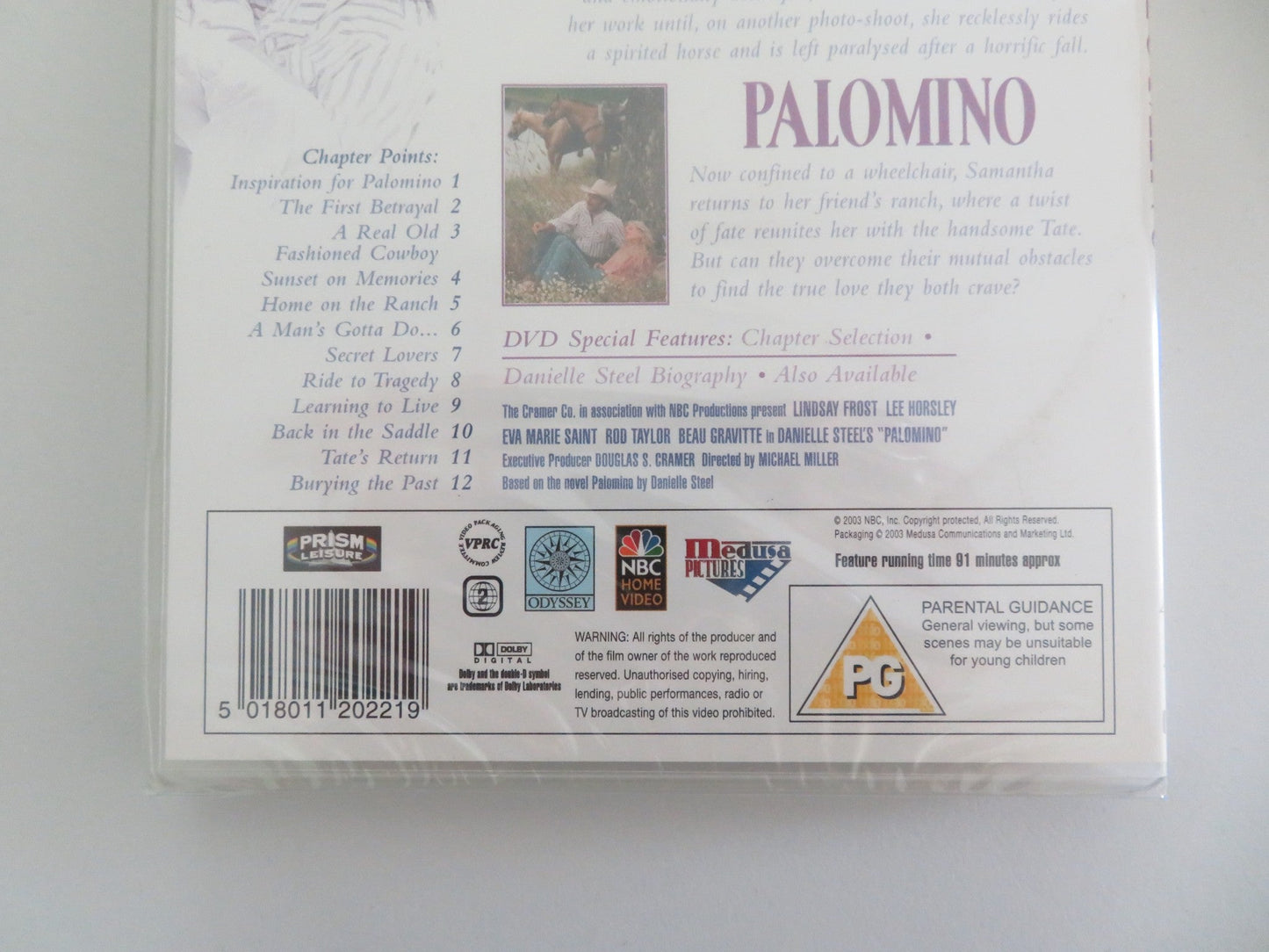 DANIELLE STEEL'S PALOMINO (DVD) LINDSAY FROST EVA MARIE SAINT 1991 REGION 2 Movie posters