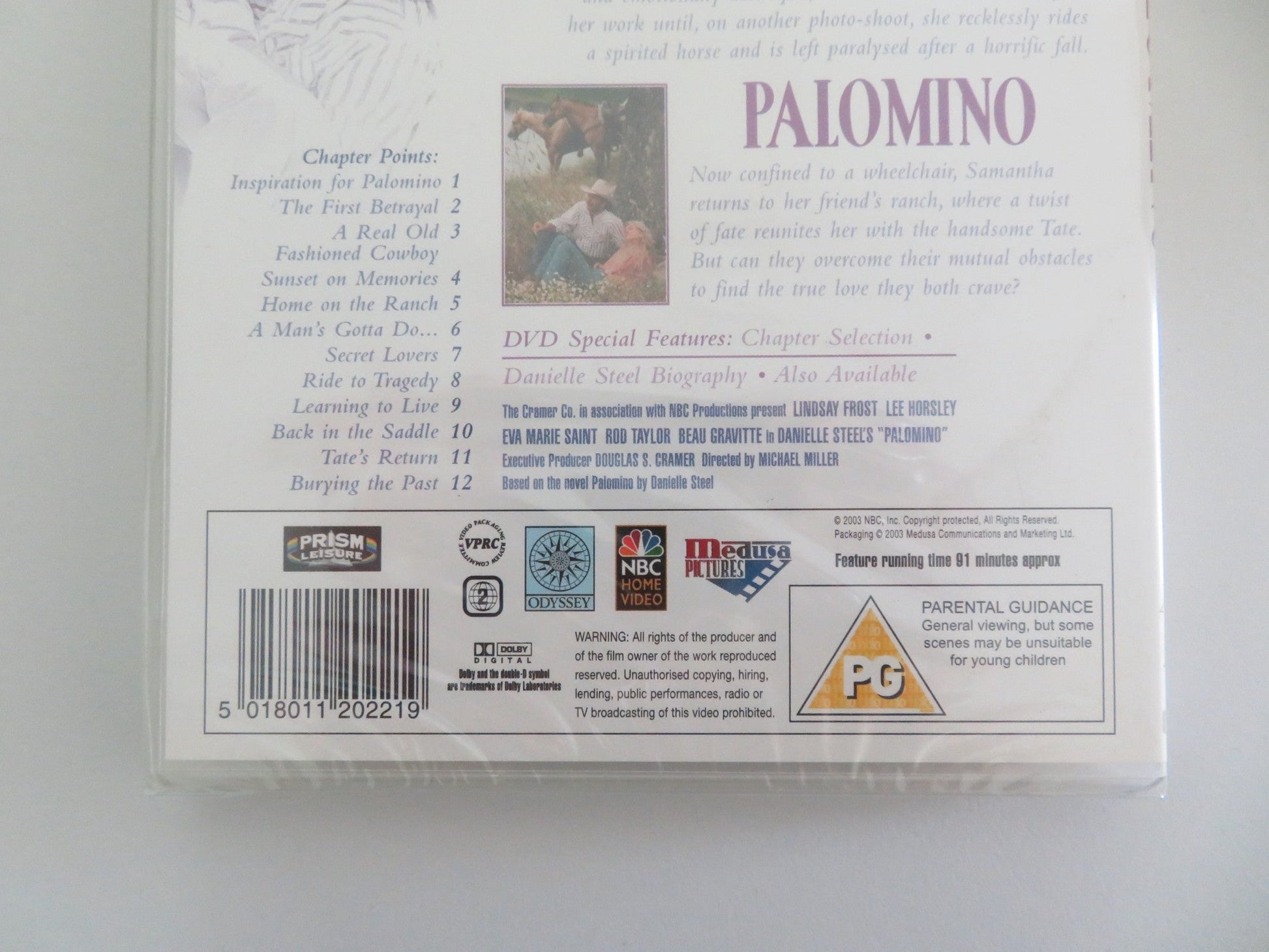 DANIELLE STEEL'S PALOMINO (DVD) LINDSAY FROST EVA MARIE SAINT 1991 REGION 2 Movie posters