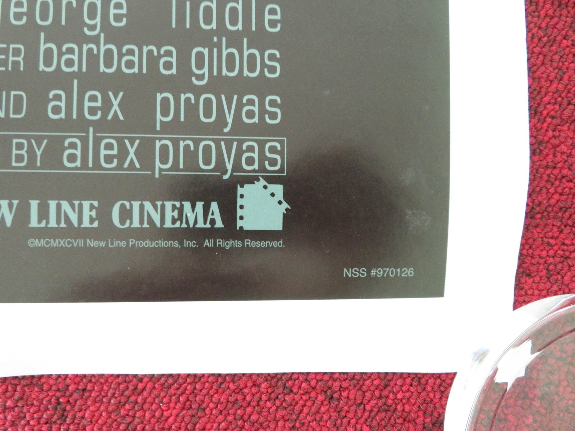 DARK CITY US ONE SHEET ROLLED POSTER RUFUS SEWELL WILLIAM HURT 1998 Movie posters