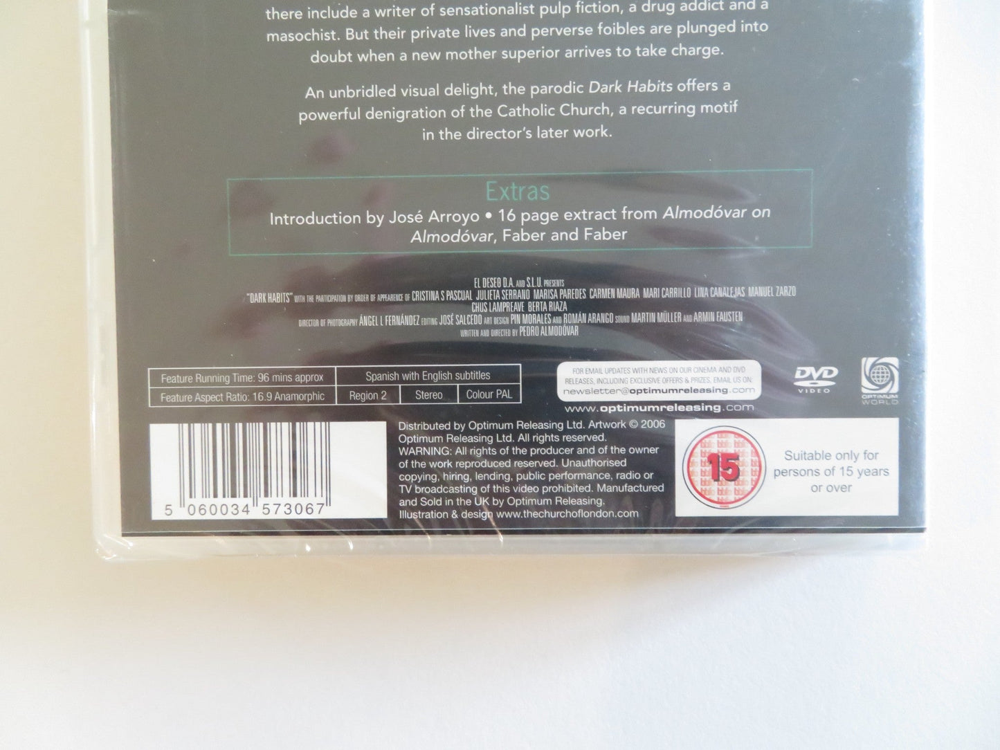 DARK HABITS (DVD) CRISTINA SANCHEZ PASCUAL WILL MORE 1983 REGION 2 Rendezvous Cinema Movie posters