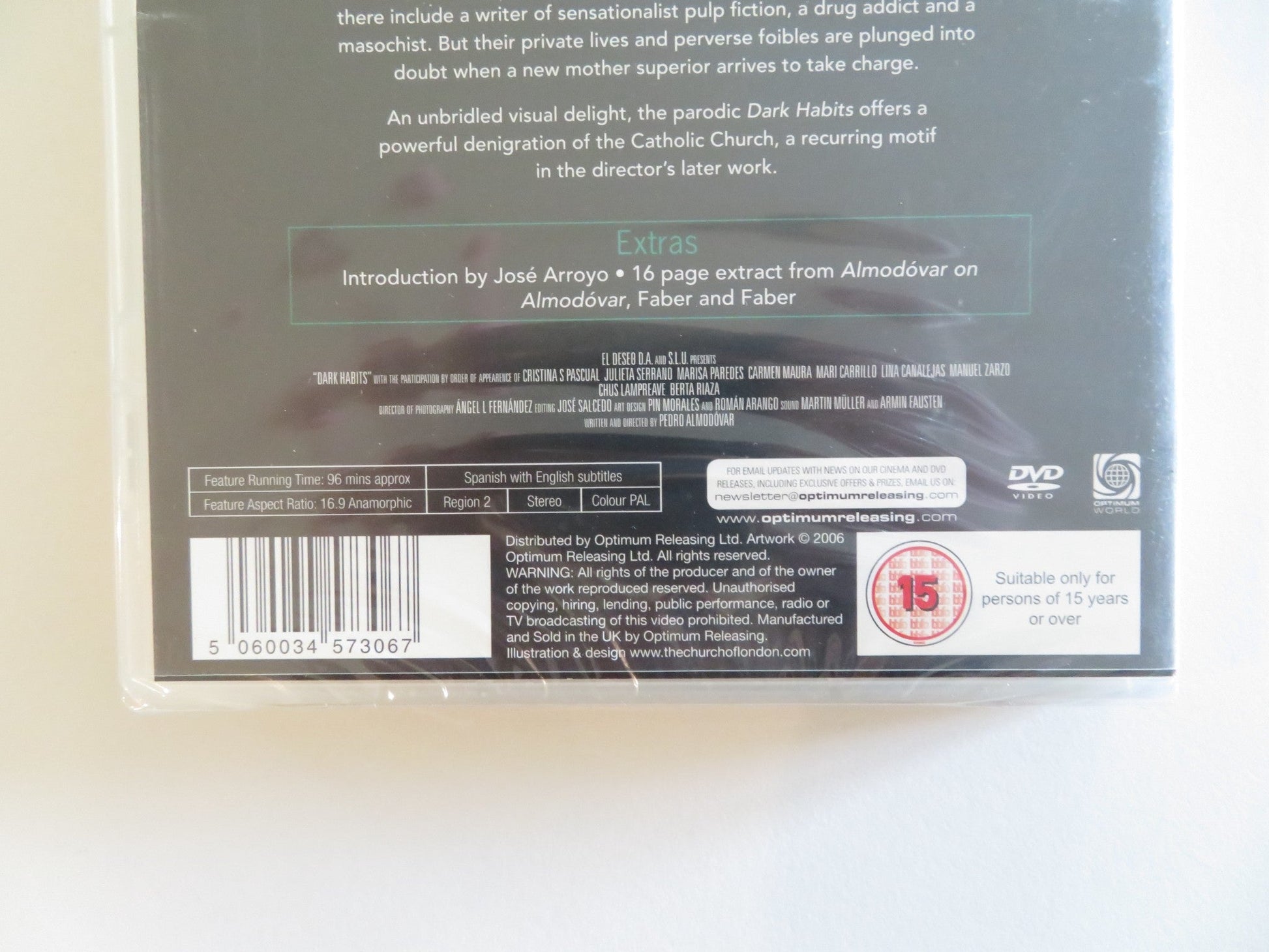 DARK HABITS (DVD) CRISTINA SANCHEZ PASCUAL WILL MORE 1983 REGION 2 Rendezvous Cinema Movie posters