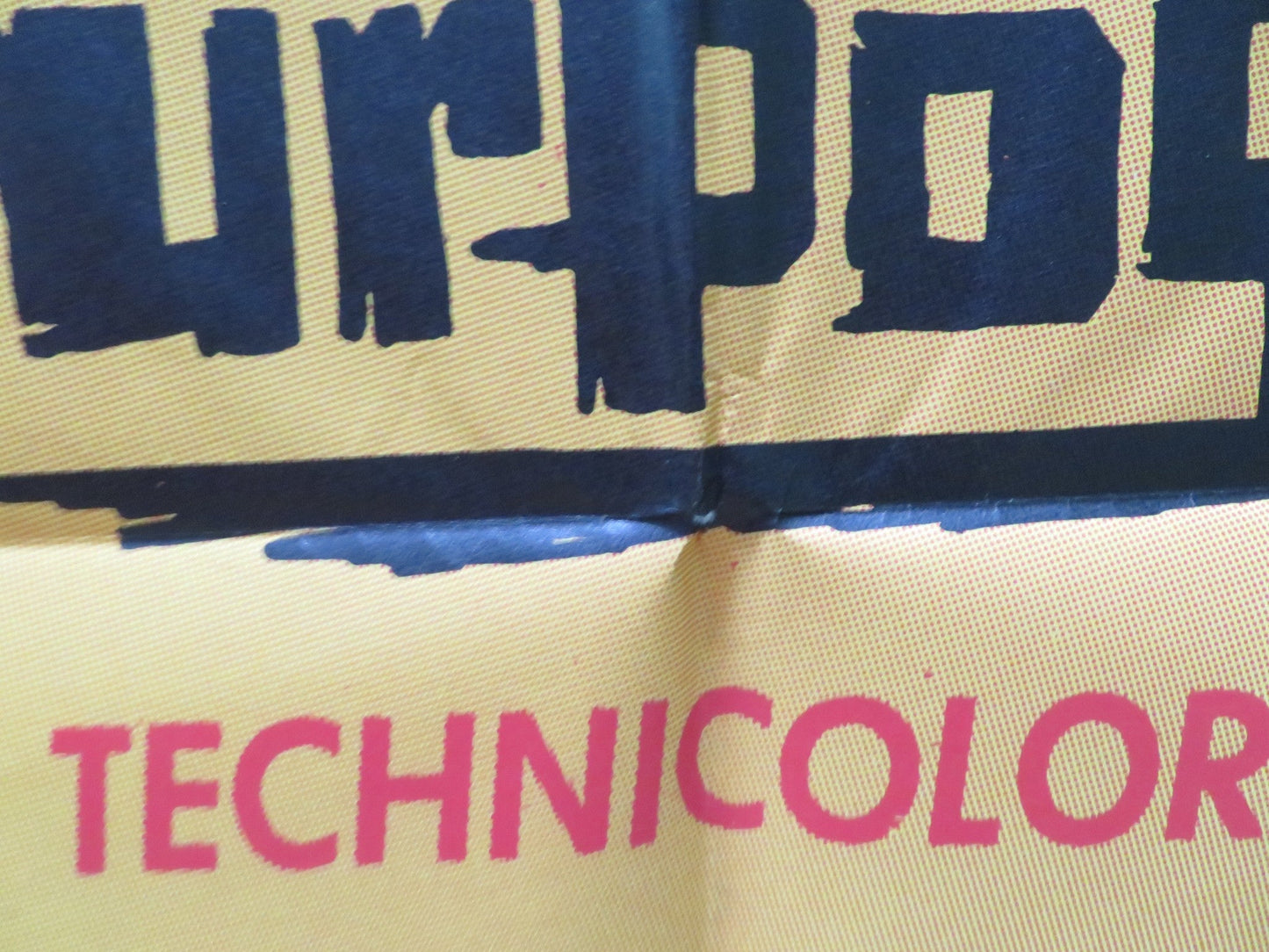 DARK PURPOSE FOLDED US ONE SHEET POSTER SHIRLEY JONES ROSSANO BRAZZI 1964 Rendezvous Cinema Movie posters