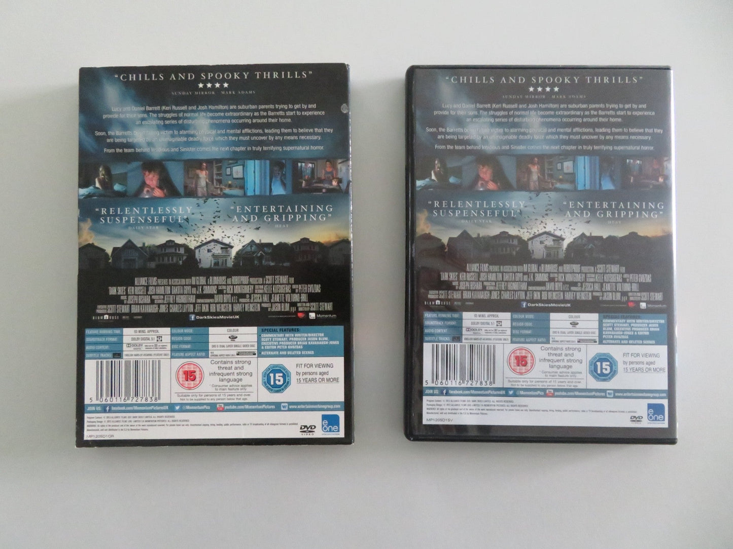 Dark Skies - B (DVD) Josh Hamilton Keri Russell 2013 Region 2 Movie posters