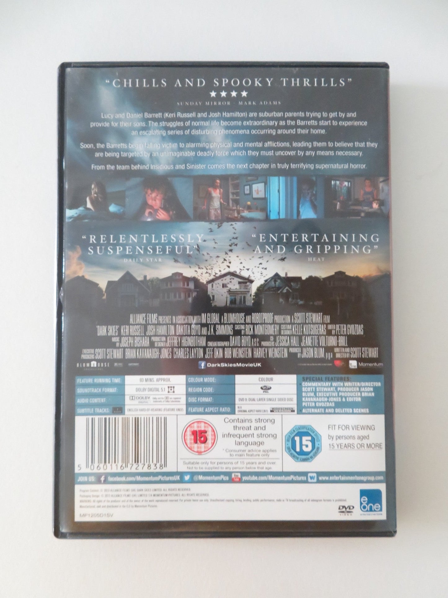 DARK SKIES (DVD) JOSH HAMILTON KERI RUSSELL 2013 REGION 2 Movie posters