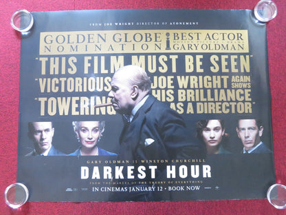 DARKEST HOUR - C UK QUAD ROLLED POSTER GARY OLDMAN KRISTIN SCOTT THOMAS 2017 Rendezvous Cinema Movie posters